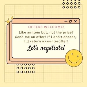 Not deal too low! (Unless I lose money)